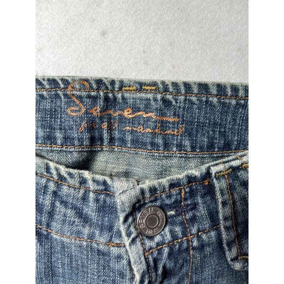 7 Seven bootcut size 26 blue denim jeans - Picture 6 of 10